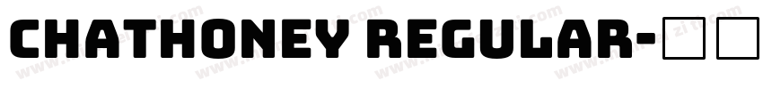 Chathoney Regular字体转换